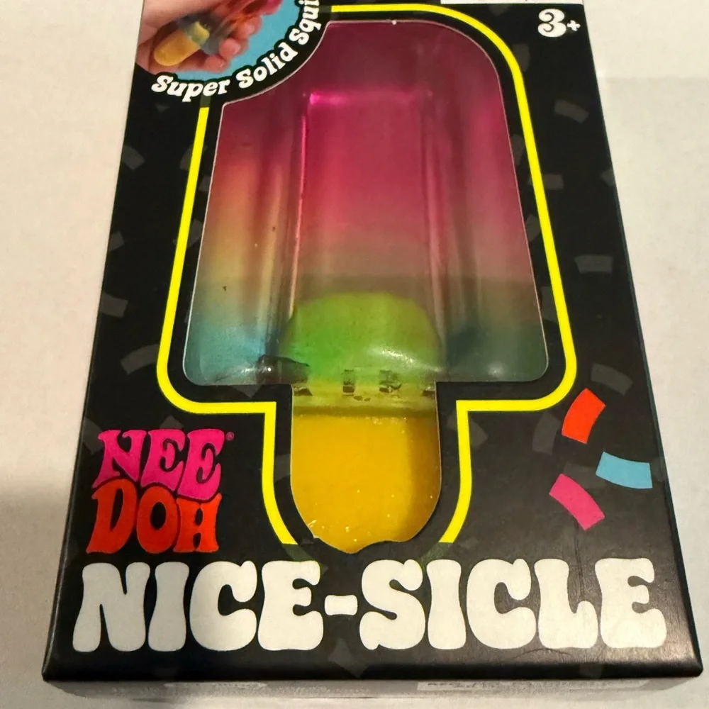 NeeDoh Nice-Sicle- Blue, yellow, pink - Picture 2 of 3